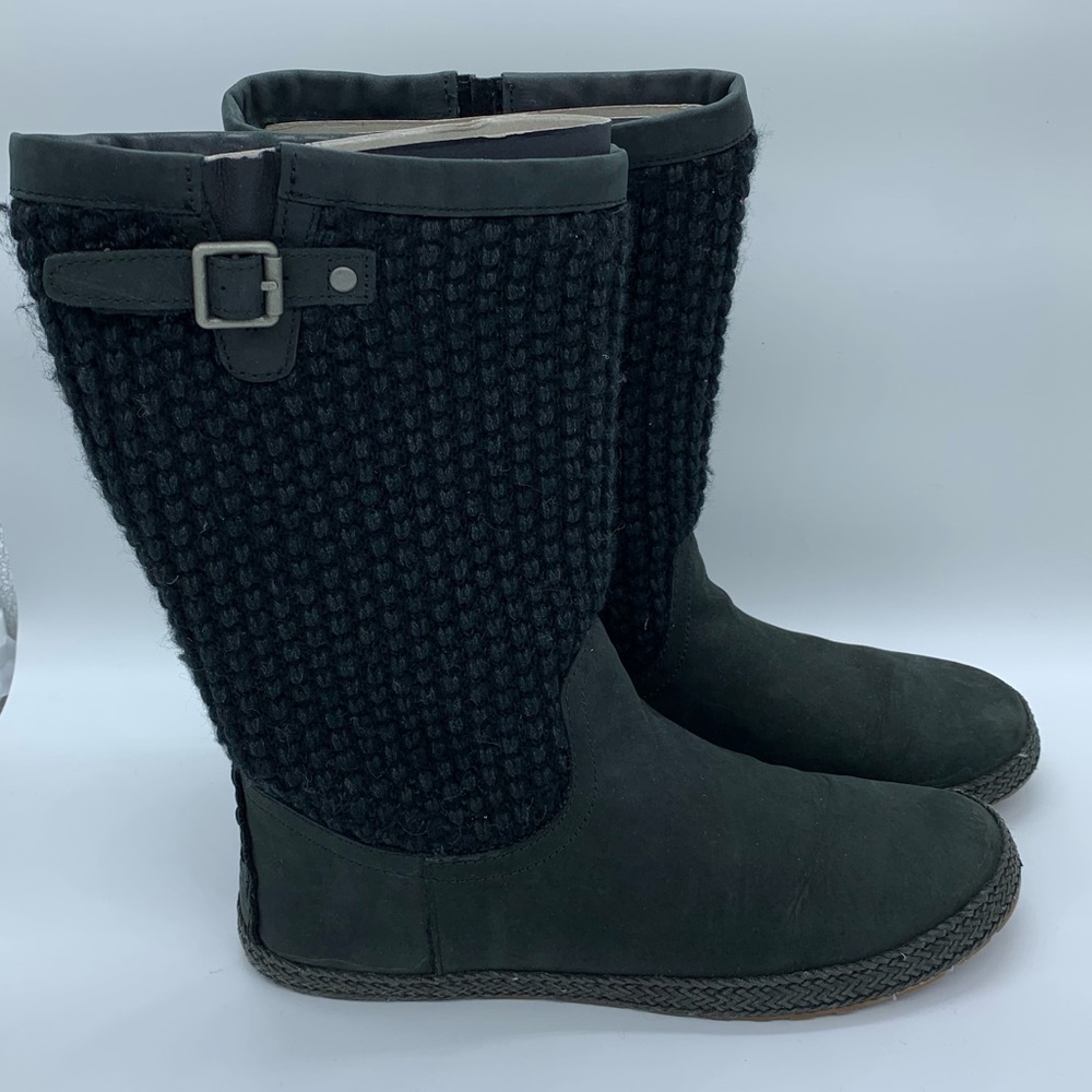 🌟UGG LEATHER & KNIT LYZA BOOTS